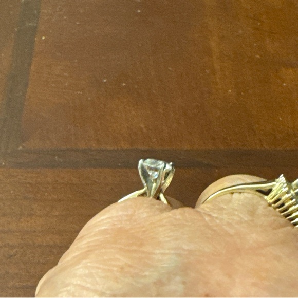 🌹14K gold 1.1 carat moissanite diamond ring - Picture 9 of 16